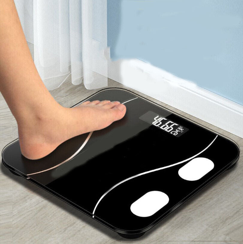 Digital Bathroom Scale Body Weight Weighing Scale LCD Electronic, With Unit Changing Included