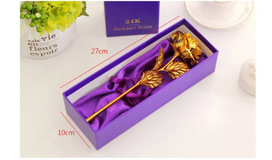 Best Gift For Girlfriend Golden Rose Valentine's Day Gift